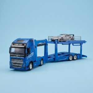 CAMION VOLVO FH16 750 GLOBETROTTER 4×2 TRANSPORTE AUTOMOVILES CON PORSCHE 911 GT2 RS 1:43