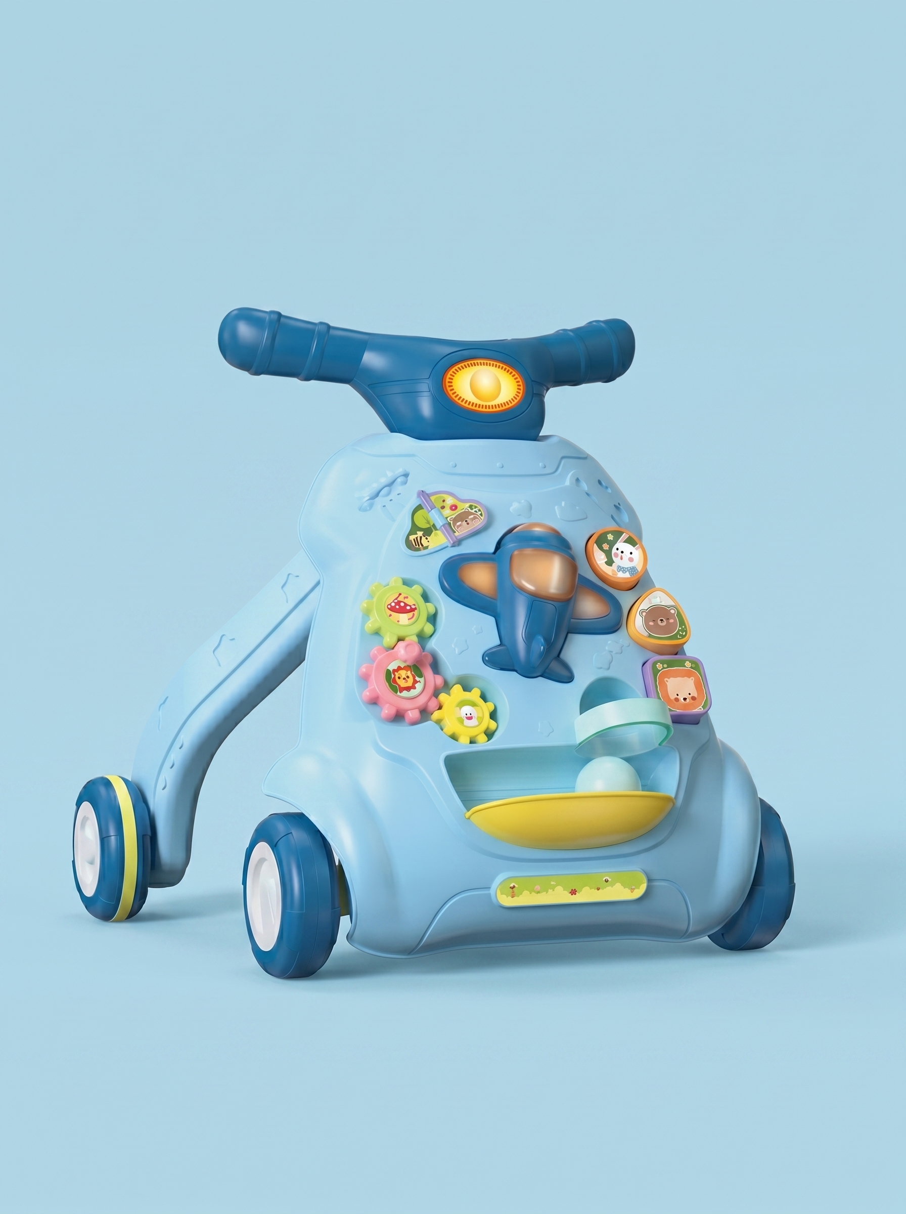 Caminador Bebe Aéreo Azul