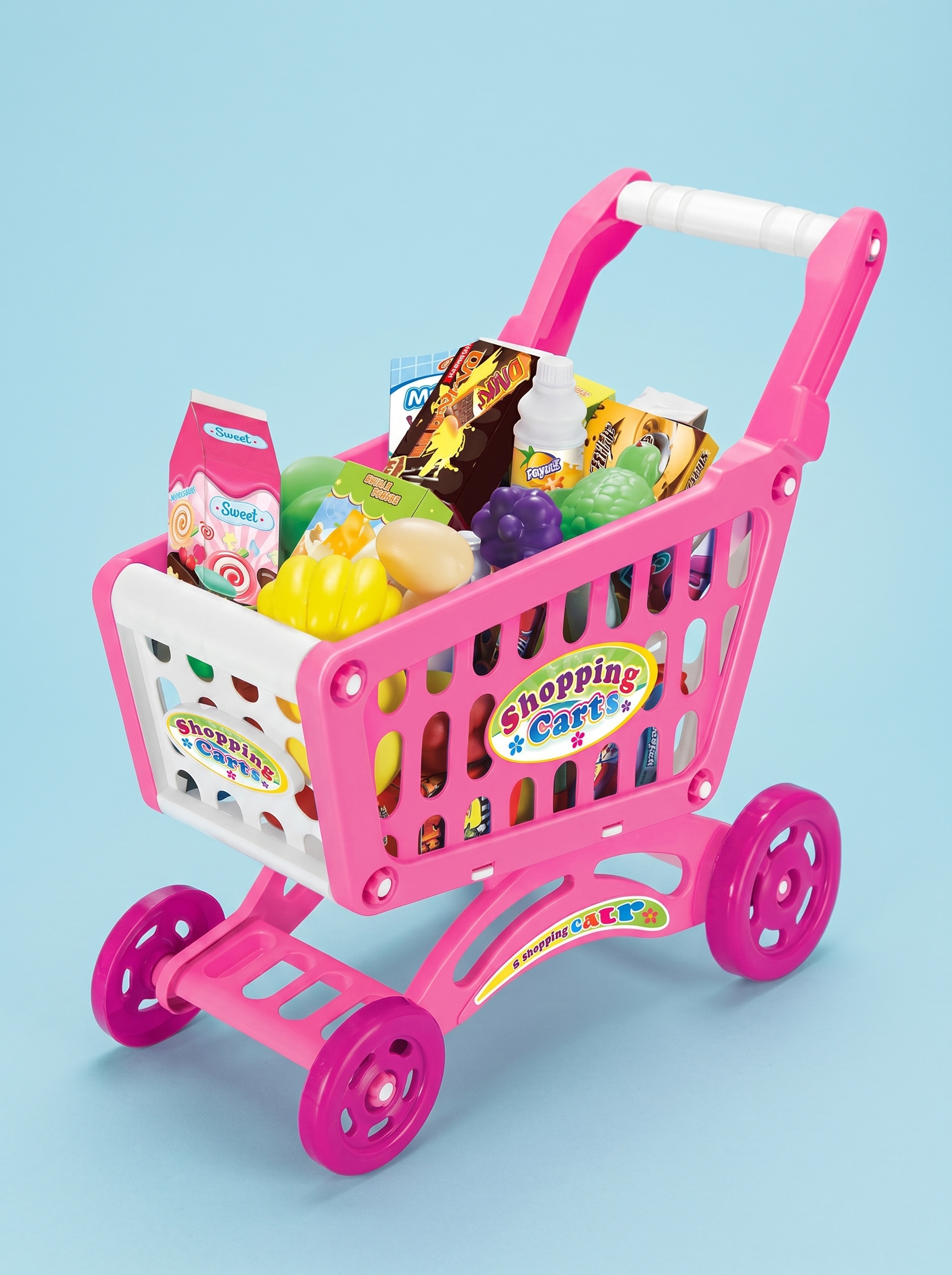 Carrito de compras 56 pcs - Rosado