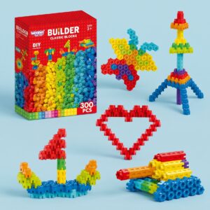 Conectores Hexogonales Didactico Encaje 300 pcs