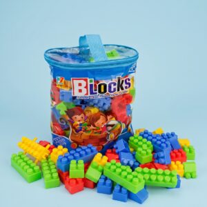 Lego Bloques de Construccion 100 pcs Bolso Azul