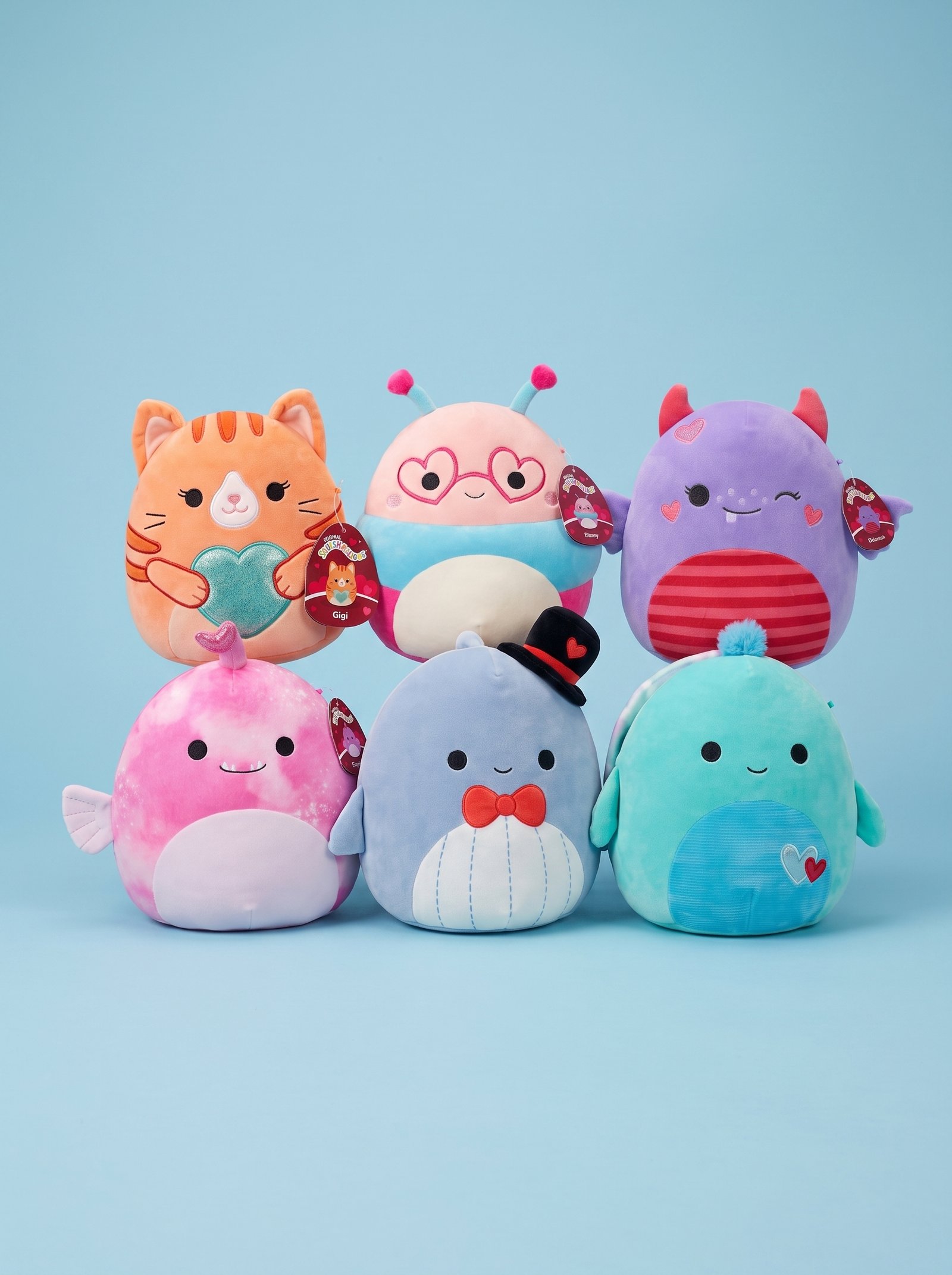 SQUISHMALLOWS PELUCHE SAN VALENTIN 30 CM (BULK)